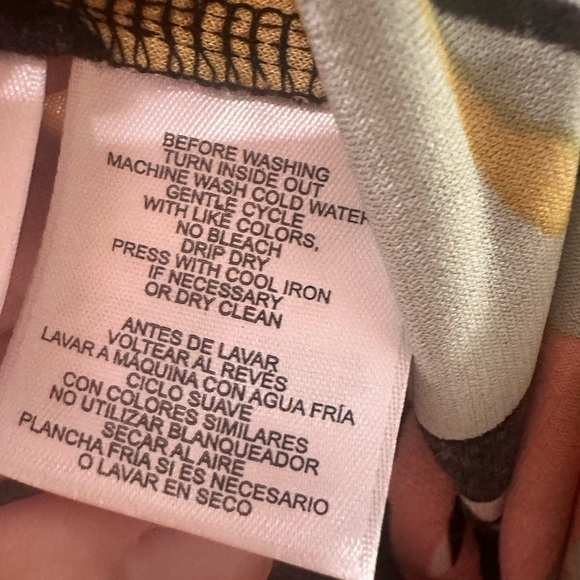 Anne Klein Orange Brown Midi Sundress with Flutter Sleeves - Picture 4 of 4